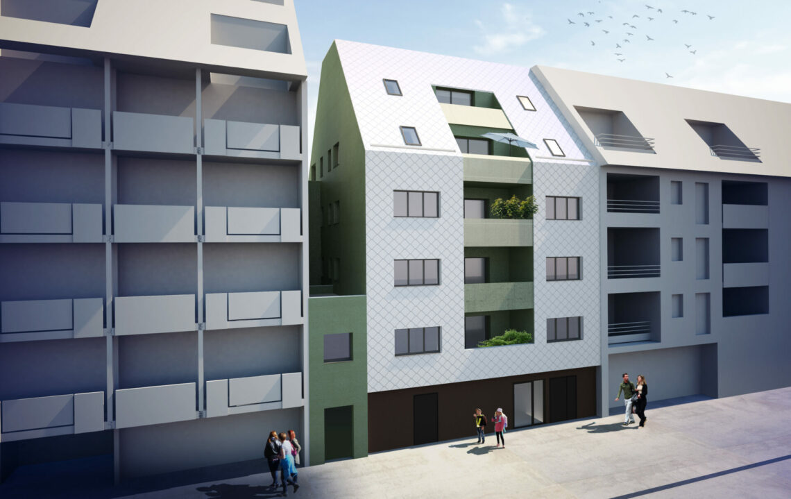 Construction neuve d’un immeuble de 9 logements à Strasbourg